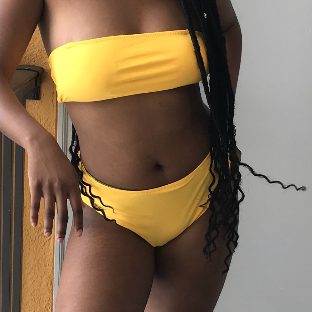 *SOLD* Yellow tube bathing suit